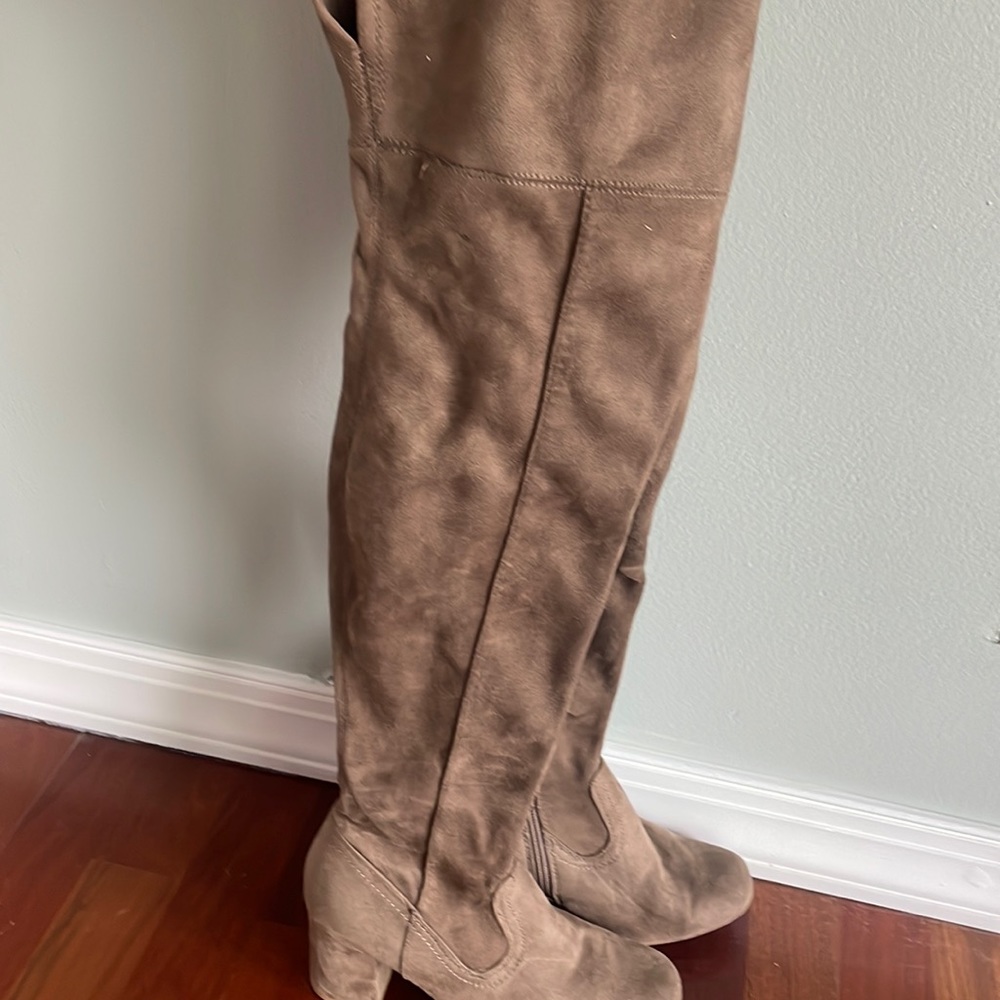 Over the knee Suede Brown Boots